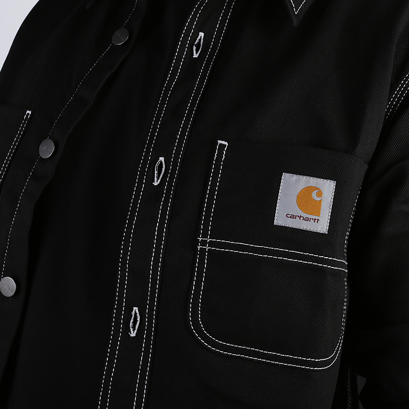 Мужская рубашка Carhartt WIP Chalk Shirt Jac (I025939-black)  - цена, описание, фото 2